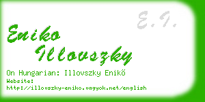 eniko illovszky business card